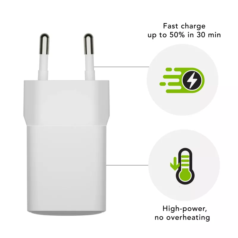 dbramante1928 re-charge Pro - Ładowarka sieciowa EU - USB-C 30W - W