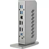 StarTech.com USB-C USB-A Dock - Hybrydowa uniwersalna stacja dokująca USB 3.0 do laptopów USB-C lub USB-A - Dwa monitory 4K 60Hz HDMI/DisplayPort - 6x USB-A, GbE - USB 3.1 Gen 1 - Windows/Mac