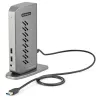 StarTech.com USB-C USB-A Dock - Hybrydowa uniwersalna stacja dokująca USB 3.0 do laptopów USB-C lub USB-A - Dwa monitory 4K 60Hz HDMI/DisplayPort - 6x USB-A, GbE - USB 3.1 Gen 1 - Windows/Mac