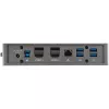 StarTech.com USB-C USB-A Dock - Hybrydowa uniwersalna stacja dokująca USB 3.0 do laptopów USB-C lub USB-A - Dwa monitory 4K 60Hz HDMI/DisplayPort - 6x USB-A, GbE - USB 3.1 Gen 1 - Windows/Mac
