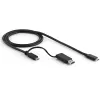 StarTech.com Uniwersalna stacja dokująca do laptopa, hybrydowa stacja dokująca USB-C i USB-A, podwójne 4K DP i HDMI, 100W PD, Mac / Windows / Chrome OS, 4-portowy hub USB 5Gbps, GbE