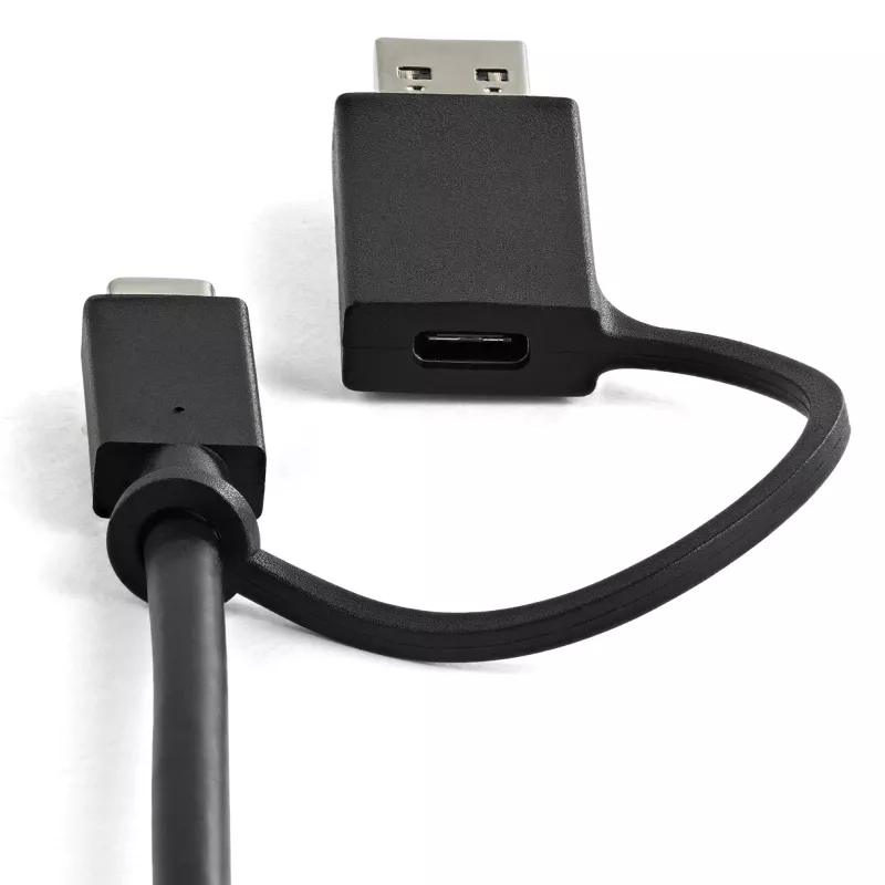 StarTech.com Uniwersalna stacja dokująca do laptopa, hybrydowa stacja dokująca USB-C i USB-A, podwójne 4K DP i HDMI, 100W PD, Mac / Windows / Chrome OS, 4-portowy hub USB 5Gbps, GbE
