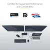 StarTech.com Uniwersalna stacja dokująca do laptopa, hybrydowa stacja dokująca USB-C i USB-A, podwójne 4K DP i HDMI, 100W PD, Mac / Windows / Chrome OS, 4-portowy hub USB 5Gbps, GbE