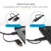 StarTech.com Uniwersalna stacja dokująca do laptopa, hybrydowa stacja dokująca USB-C i USB-A, podwójne 4K DP i HDMI, 100W PD, Mac / Windows / Chrome OS, 4-portowy hub USB 5Gbps, GbE