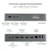 StarTech.com Uniwersalna stacja dokująca do laptopa, hybrydowa stacja dokująca USB-C i USB-A, podwójne 4K DP i HDMI, 100W PD, Mac / Windows / Chrome OS, 4-portowy hub USB 5Gbps, GbE
