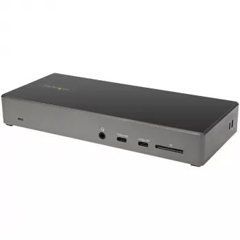 Stacja dokująca USB-C StarTech.com - Potrójny monitor 4K - 100W Power Delivery - DP 1.4 Alt Mode i DSC, 2x DisplayPort 1.4/HDMI 2.0 - 6xUSB (2x 10Gbps) - Windows/Chrome