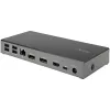 Stacja dokująca USB-C StarTech.com - Potrójny monitor 4K - 100W Power Delivery - DP 1.4 Alt Mode i DSC, 2x DisplayPort 1.4/HDMI 2.0 - 6xUSB (2x 10Gbps) - Windows/Chrome