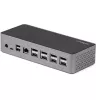 StarTech.com Stacja dokująca USB-C – 4K 60Hz, cztery monitory DisplayPort i HDMI – Uniwersalna stacja dokująca USB-C z zasilaniem 100W – Hub USB z 1x USB Type-C i 3x USB-A, Ethernet, Audio
