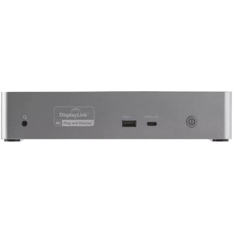 StarTech.com Stacja dokująca USB-C – 4K 60Hz, cztery monitory DisplayPort i HDMI – Uniwersalna stacja dokująca USB-C z zasilaniem 100W – Hub USB z 1x USB Type-C i 3x USB-A, Ethernet, Audio