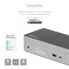 StarTech.com Stacja dokująca USB-C – 4K 60Hz, cztery monitory DisplayPort i HDMI – Uniwersalna stacja dokująca USB-C z zasilaniem 100W – Hub USB z 1x USB Type-C i 3x USB-A, Ethernet, Audio