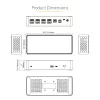 StarTech.com Stacja dokująca USB-C – 4K 60Hz, cztery monitory DisplayPort i HDMI – Uniwersalna stacja dokująca USB-C z zasilaniem 100W – Hub USB z 1x USB Type-C i 3x USB-A, Ethernet, Audio