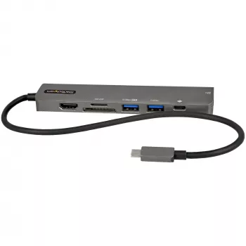 StarTech.com Hub wieloportowy USB-C, USB-C do 4K 60Hz HDMI, Gigabit Ethernet i ładowanie laptopa 100W dla Macbook Pro / Air i Windows