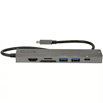 StarTech.com Hub wieloportowy USB-C, USB-C do 4K 60Hz HDMI, Gigabit Ethernet i ładowanie laptopa 100W dla Macbook Pro / Air i Windows