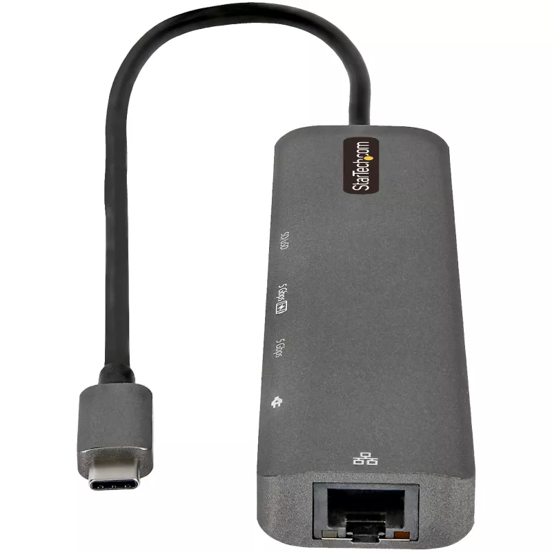 StarTech.com Hub wieloportowy USB-C, USB-C do 4K 60Hz HDMI, Gigabit Ethernet i ładowanie laptopa 100W dla Macbook Pro / Air i Windows