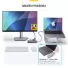 StarTech.com Hub wieloportowy USB-C, USB-C do 4K 60Hz HDMI, Gigabit Ethernet i ładowanie laptopa 100W dla Macbook Pro / Air i Windows