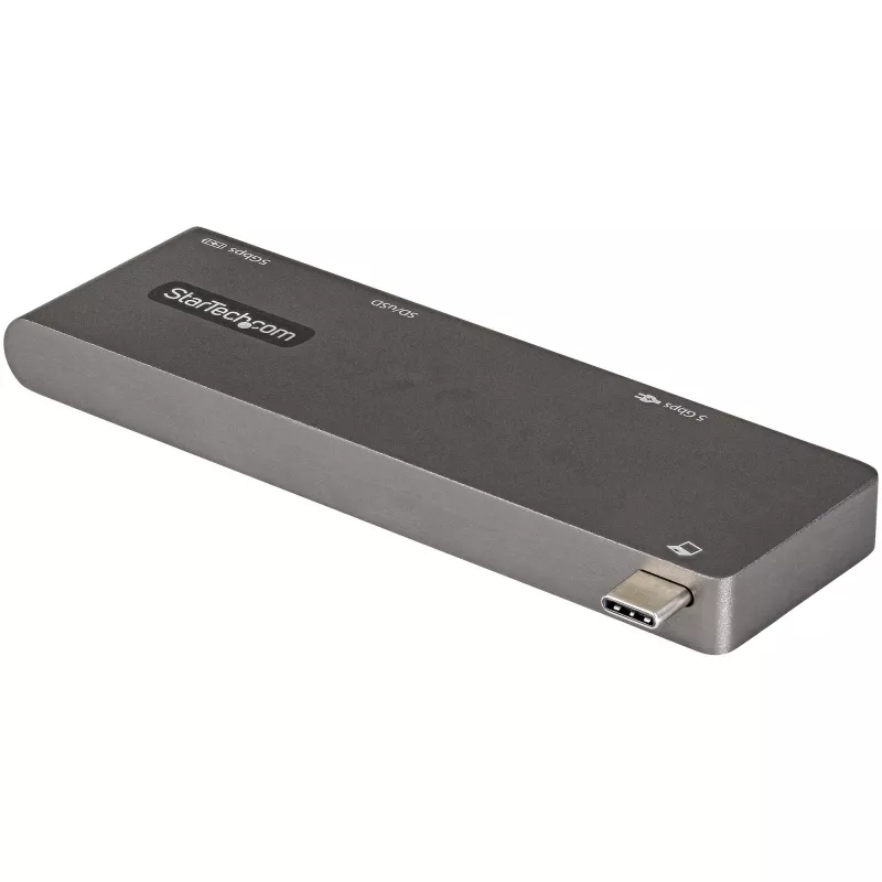 StarTech.com Wieloportowy adapter USB C do MacBook Pro/Air - USB Typu-C do 4K HDMI, 100W Power Delivery Pass-through, gniazdo SD/MicroSD, 2-portowy hub USB 3.0 - Przenośna mini stacja dokująca USB-C