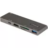 StarTech.com Wieloportowy adapter USB C do MacBook Pro/Air - USB Typu-C do 4K HDMI, 100W Power Delivery Pass-through, gniazdo SD/MicroSD, 2-portowy hub USB 3.0 - Przenośna mini stacja dokująca USB-C