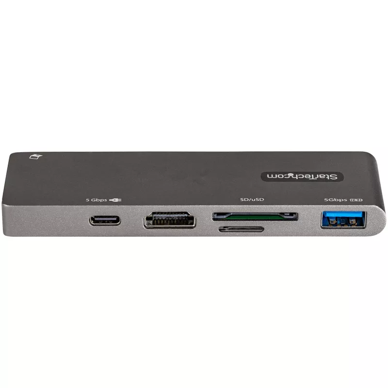 StarTech.com Wieloportowy adapter USB C do MacBook Pro/Air - USB Typu-C do 4K HDMI, 100W Power Delivery Pass-through, gniazdo SD/MicroSD, 2-portowy hub USB 3.0 - Przenośna mini stacja dokująca USB-C
