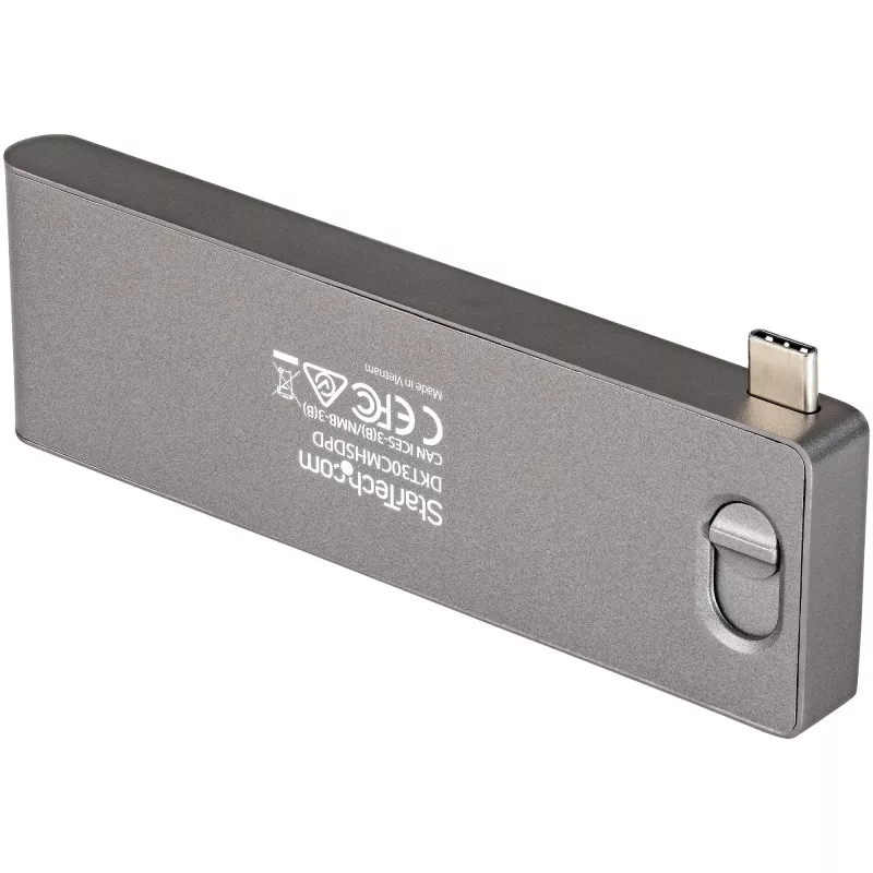 StarTech.com Wieloportowy adapter USB C do MacBook Pro/Air - USB Typu-C do 4K HDMI, 100W Power Delivery Pass-through, gniazdo SD/MicroSD, 2-portowy hub USB 3.0 - Przenośna mini stacja dokująca USB-C