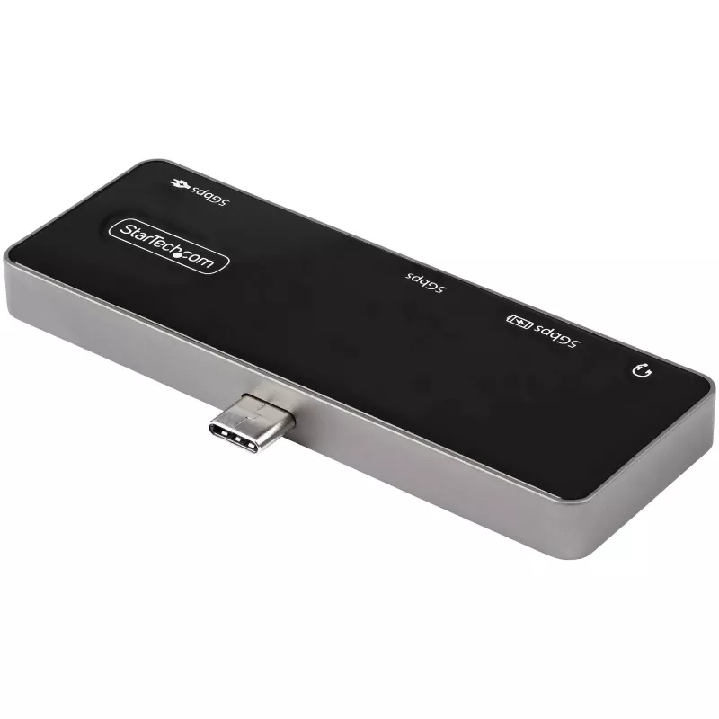 StarTech.com Wieloportowy adapter USB C - USB-C do 4K 60Hz HDMI 2.0, ładowanie przelotowe Power Delivery 100W, 3-portowy hub USB 3.0, audio - Minidok USB-C - Przenośna stacja podróżna USB Type-C