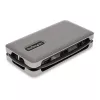 StarTech.com USB-C Multiport Adapter - 4K 60Hz HDMI/DP - 3-Port USB Hub - 100W Power Delivery Pass-Through - GbE - Travel Mini Docking Station w/ Charging - 1ft/30cm Wrap-Around kabel