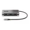 StarTech.com USB-C Multiport Adapter - 4K 60Hz HDMI/DP - 3-Port USB Hub - 100W Power Delivery Pass-Through - GbE - Travel Mini Docking Station w/ Charging - 1ft/30cm Wrap-Around kabel