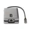 StarTech.com USB-C Multiport Adapter - 4K 60Hz HDMI/DP - 3-Port USB Hub - 100W Power Delivery Pass-Through - GbE - Travel Mini Docking Station w/ Charging - 1ft/30cm Wrap-Around kabel