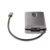StarTech.com USB-C Multiport Adapter - 4K 60Hz HDMI/DP - 3-Port USB Hub - 100W Power Delivery Pass-Through - GbE - Travel Mini Docking Station w/ Charging - 1ft/30cm Wrap-Around kabel