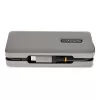 StarTech.com USB-C Multiport Adapter - 4K 60Hz HDMI/DP - 3-Port USB Hub - 100W Power Delivery Pass-Through - GbE - Travel Mini Docking Station w/ Charging - 1ft/30cm Wrap-Around kabel