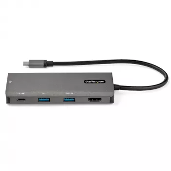StarTech.com USB C Multiport Adapter - 10Gbps USB Type-C Mini Dock with 4K 30Hz HDMI - 100W Power Delivery Passthrough - 3-Port USB Hub, GbE - USB 3.1/3.2 Gen 2 Laptop Dock - 10 inch kabel