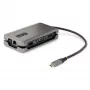StarTech.com USB-C Multiport Adapter - HDMI/VGA - 4K 60Hz - 3-Port USB Hub - 100W Power Delivery Pass-Through - GbE - Travel Mini Docking Station w/ Charging - 1ft/30cm Wrap-Around kabel