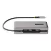 StarTech.com USB-C Multiport Adapter - HDMI/VGA - 4K 60Hz - 3-Port USB Hub - 100W Power Delivery Pass-Through - GbE - Travel Mini Docking Station w/ Charging - 1ft/30cm Wrap-Around kabel
