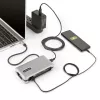 StarTech.com USB-C Multiport Adapter - HDMI/VGA - 4K 60Hz - 3-Port USB Hub - 100W Power Delivery Pass-Through - GbE - Travel Mini Docking Station w/ Charging - 1ft/30cm Wrap-Around kabel