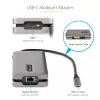 StarTech.com USB-C Multiport Adapter - HDMI/VGA - 4K 60Hz - 3-Port USB Hub - 100W Power Delivery Pass-Through - GbE - Travel Mini Docking Station w/ Charging - 1ft/30cm Wrap-Around kabel