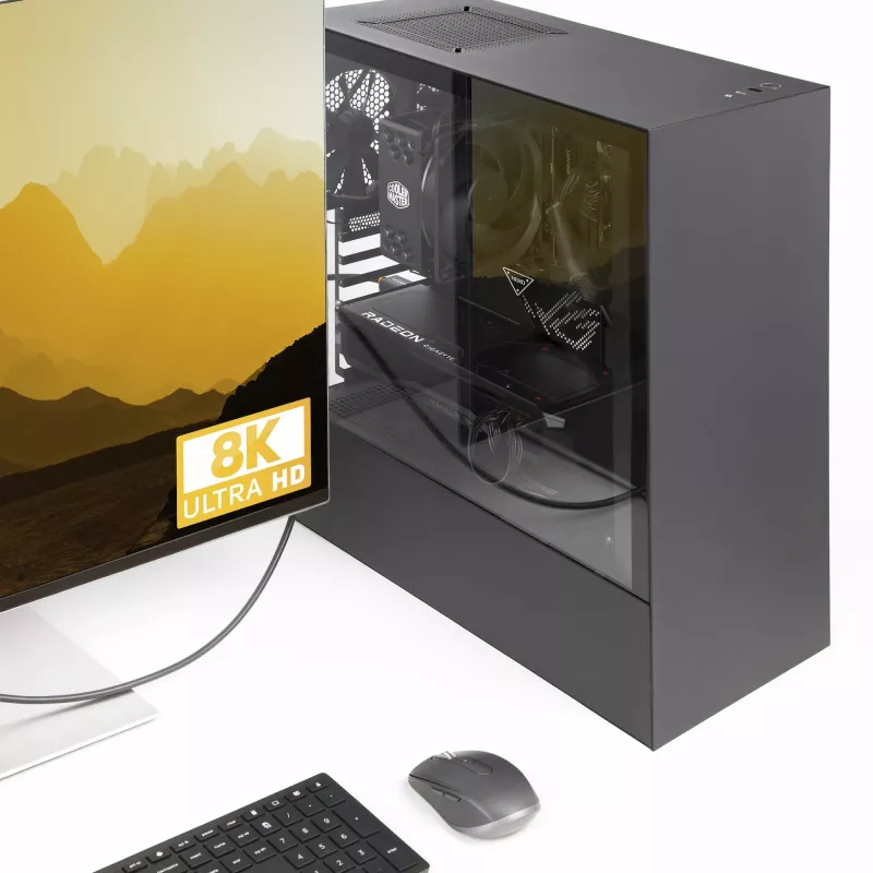 StarTech.com 1m Kabel DisplayPort 2.1, Certyfikowany VESA kabel DP40 DisplayPort z UHBR10/HDR/HDCP 2.2, 8K 60Hz/4K 144Hz z DSC 1.2a, 40Gbps, Kabel DP 2.1, Przewód do monitora UHD, M/M