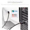 StarTech.com 2m DisplayPort 2.1 kabel, VESA Certified DP40 DisplayPort kabel w/UHBR10/HDR/HDCP 2.2, 8K 60Hz/4K 144Hz w/DSC 1.2a, 40Gbps, DP 2.1 kabel, UHD Monitor Cord, M/M