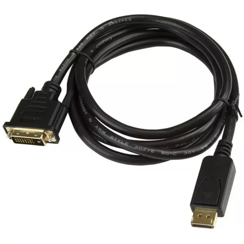 StarTech.com 6ft (1.8m) Kabel DisplayPort do DVI, adapter kablowya DisplayPort do DVI, Pasywny konwerter wideo DP do DVI-D, 1080p - Zamiennik dla DP2DVIMM6