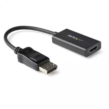 StarTech.com Adapter DisplayPort do HDMI - 4K 60Hz HDR10 Aktywny DisplayPort 1.4 do HDMI 2.0b Konwerter Wideo - 4K DP do HDMI Klucz Adaptera do Monitora/Wyświetlacza/Telewizora - Zatrzaskowe Złącze DP