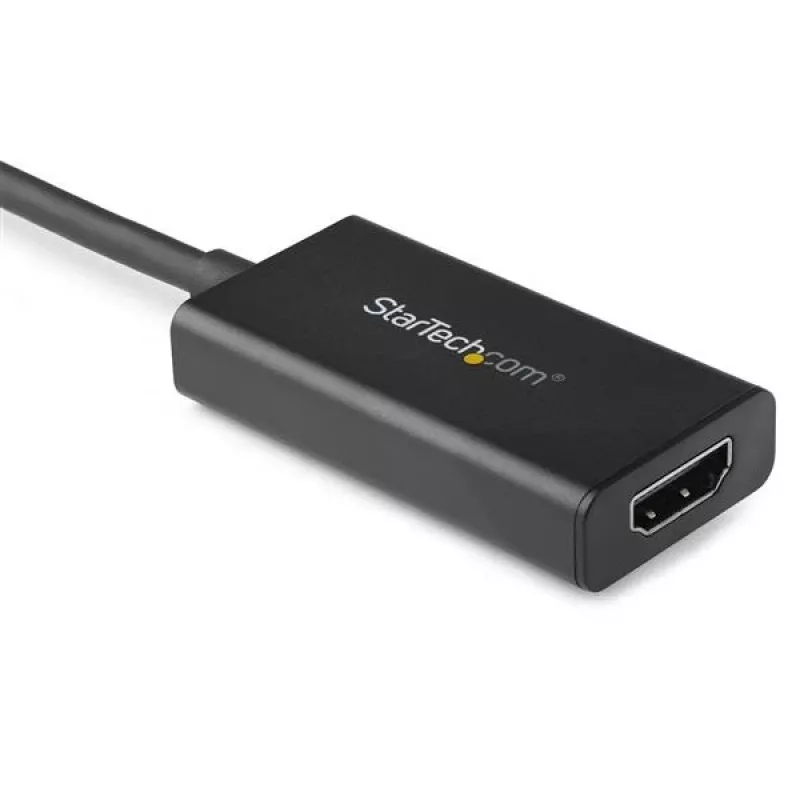 StarTech.com Adapter DisplayPort do HDMI - 4K 60Hz HDR10 Aktywny DisplayPort 1.4 do HDMI 2.0b Konwerter Wideo - 4K DP do HDMI Klucz Adaptera do Monitora/Wyświetlacza/Telewizora - Zatrzaskowe Złącze DP