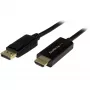 StarTech.com Kabel DisplayPort na HDMI 2 m - 4K 30 Hz - Przewód przejściówki DisplayPort na HDMI - Konwerter kabla monitora DP 1.2 na HDMI - Zatrzaskowe złącze DP - Pasywny przewód DP na HDMI