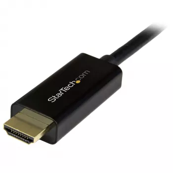 StarTech.com Kabel DisplayPort na HDMI 2 m - 4K 30 Hz - Przewód przejściówki DisplayPort na HDMI - Konwerter kabla monitora DP 1.2 na HDMI - Zatrzaskowe złącze DP - Pasywny przewód DP na HDMI
