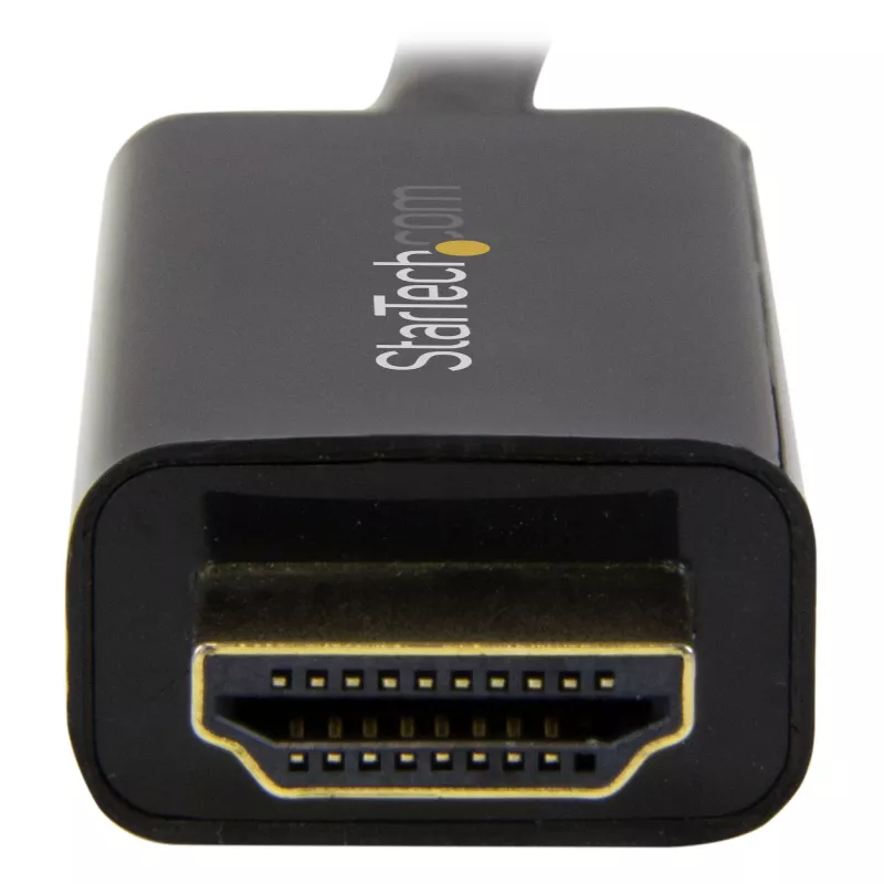 StarTech.com Kabel DisplayPort na HDMI 2 m - 4K 30 Hz - Przewód przejściówki DisplayPort na HDMI - Konwerter kabla monitora DP 1.2 na HDMI - Zatrzaskowe złącze DP - Pasywny przewód DP na HDMI
