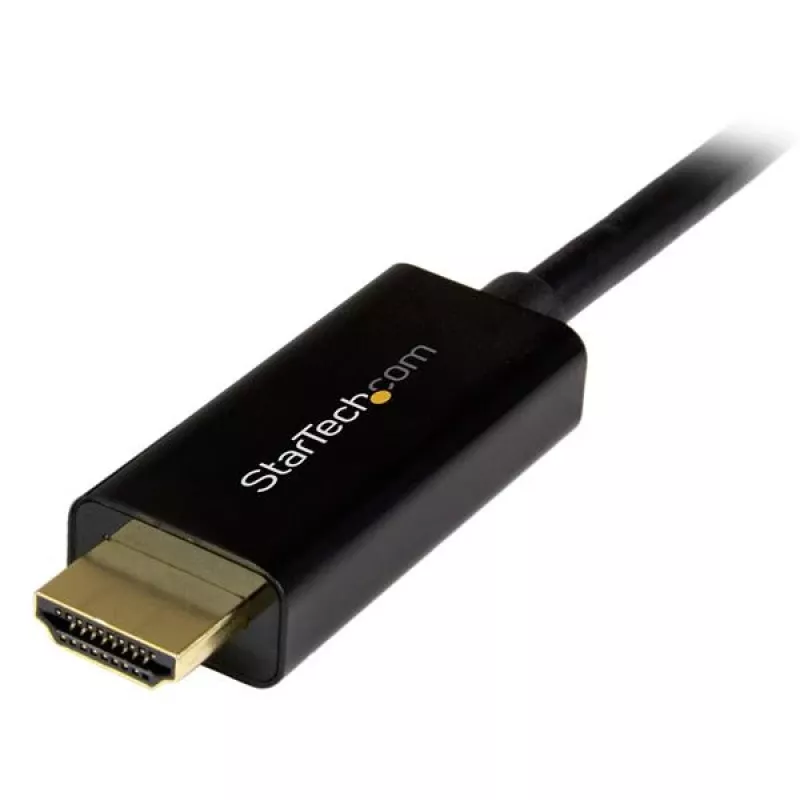 StarTech.com 10 ft (3 m) Kabel DisplayPort na HDMI – 4K 30 Hz – adapter kablowya DisplayPort na HDMI – Konwerter monitora DP 1.2 na HDMI – Zaczepowe złącze DP – Pasywny przewód DP na HDMI