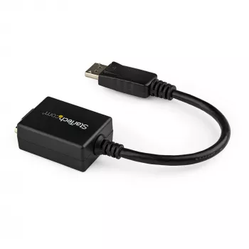 StarTech.com DisplayPort to VGA Adapter - Active DP to VGA Converter - 1080p Video - DisplayPort Certified - DP/DP++ Source to VGA Monitor adapter kablowy Dongle - Latching DP Connector