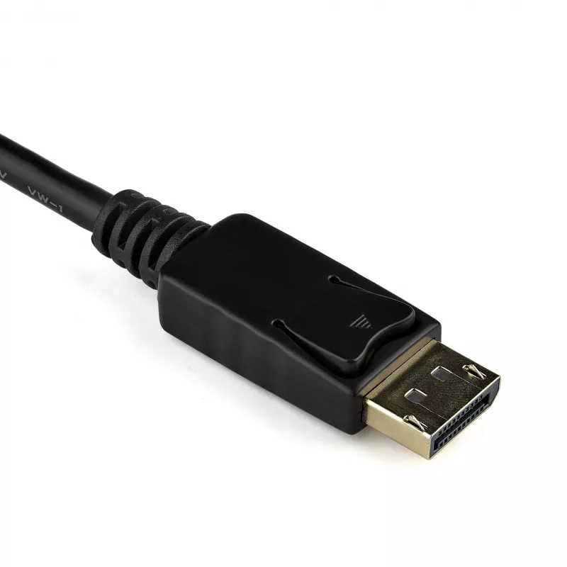 StarTech.com DisplayPort to VGA Adapter - Active DP to VGA Converter - 1080p Video - DisplayPort Certified - DP/DP++ Source to VGA Monitor adapter kablowy Dongle - Latching DP Connector