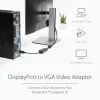 StarTech.com DisplayPort to VGA Adapter - Active DP to VGA Converter - 1080p Video - DisplayPort Certified - DP/DP++ Source to VGA Monitor adapter kablowy Dongle - Latching DP Connector