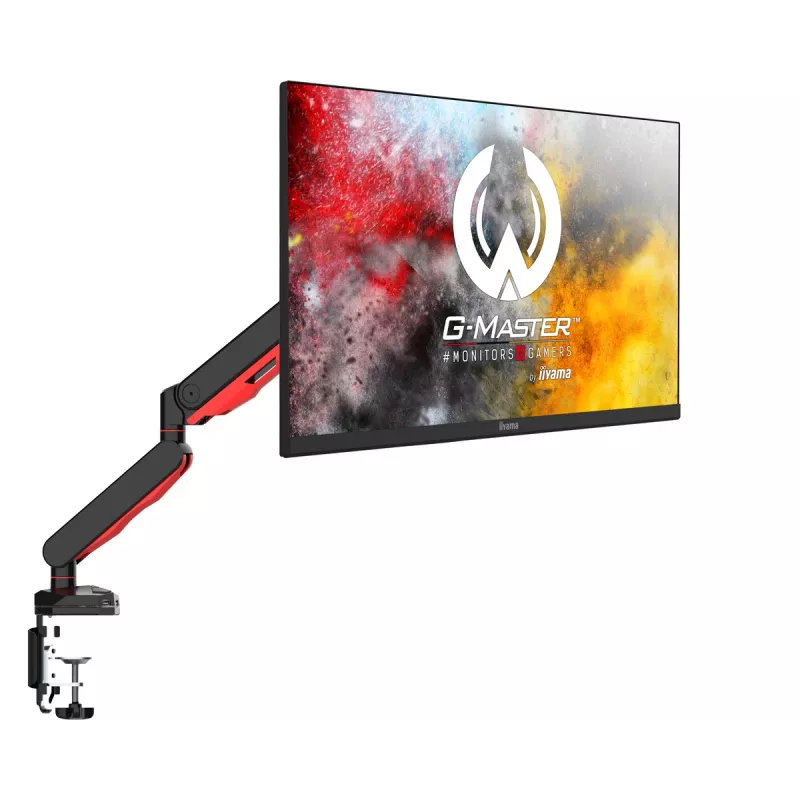 iiyama DSG3001C-R1 uchwyt do monitora / podstawa 76,2 cm (30 cali) Biurko Czarny, Czerwony