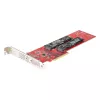Karta adaptera StarTech.com Dual M.2 PCIe SSD, PCIe x8 / x16 na dwa dyski SSD NVMe lub AHCI M.2, PCI Express 4.0, 7,8 GBps na dysk, wymagana bifurkacja - kompatybilna z Windows/Linux