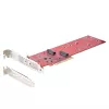 Karta adaptera StarTech.com Dual M.2 PCIe SSD, PCIe x8 / x16 na dwa dyski SSD NVMe lub AHCI M.2, PCI Express 4.0, 7,8 GBps na dysk, wymagana bifurkacja - kompatybilna z Windows/Linux