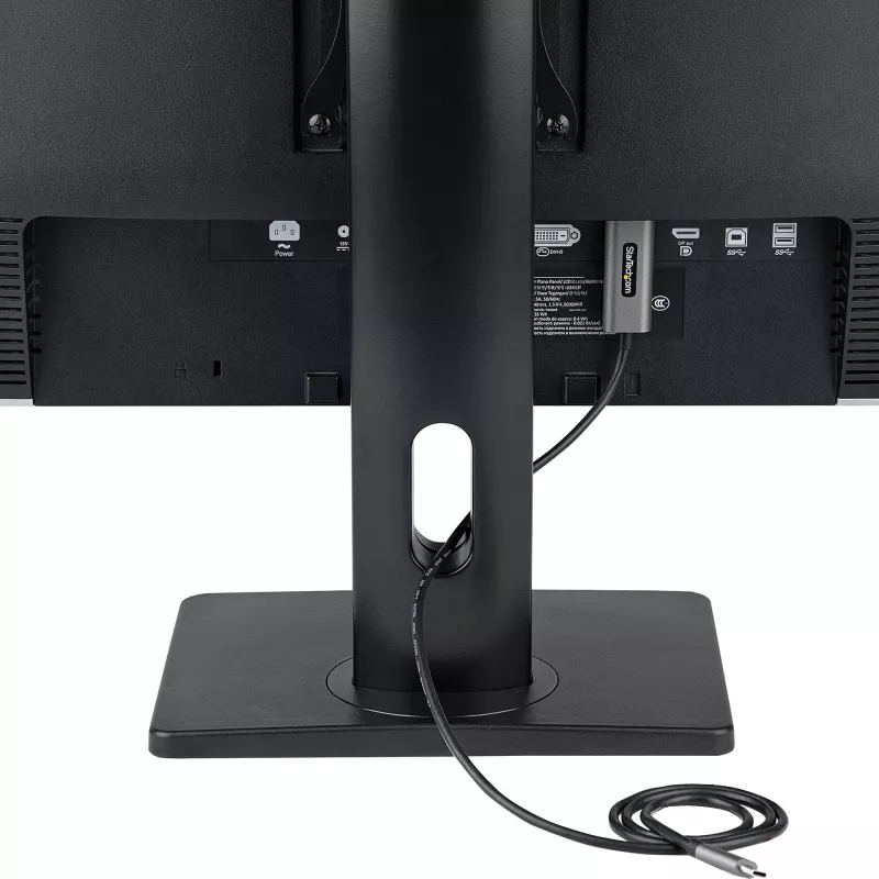 StarTech.com Wolnostojący pojedynczy uchwyt do monitora - Regulowany wysokością stojak na monitor - Do monitorów z mocowaniem VESA do 32 cali (15 funtów/7 kg) - Ergonomiczny stojak na monitor na biurko - Pochylenie/obrót/rotacja
